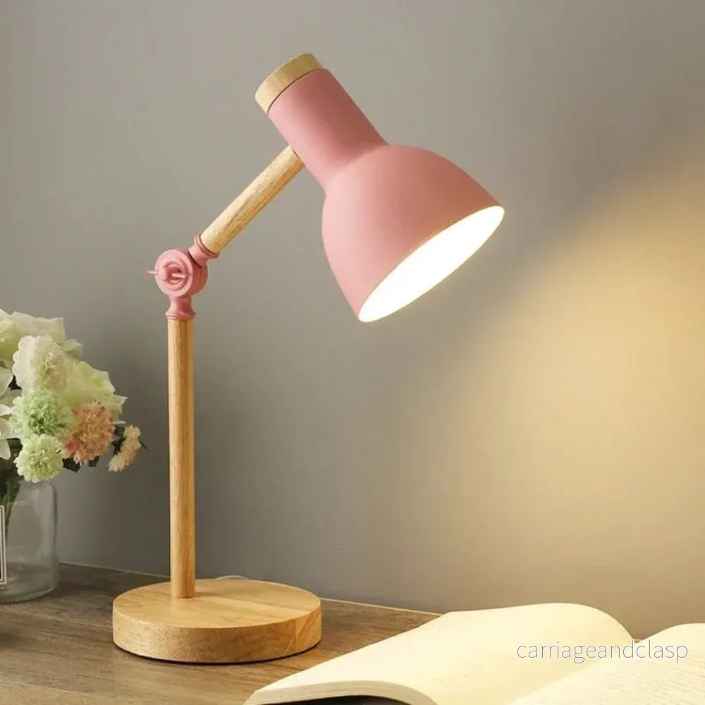 Justerbar trä-bordslampa i skandinavisk stil för stilfull belysning | Veska - Bild 2