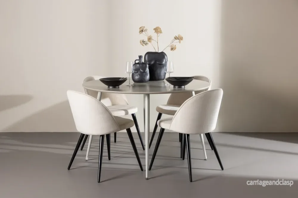Velvet & Plaza Matgrupp Beige Velvet & Plaza Matgrupp Beige