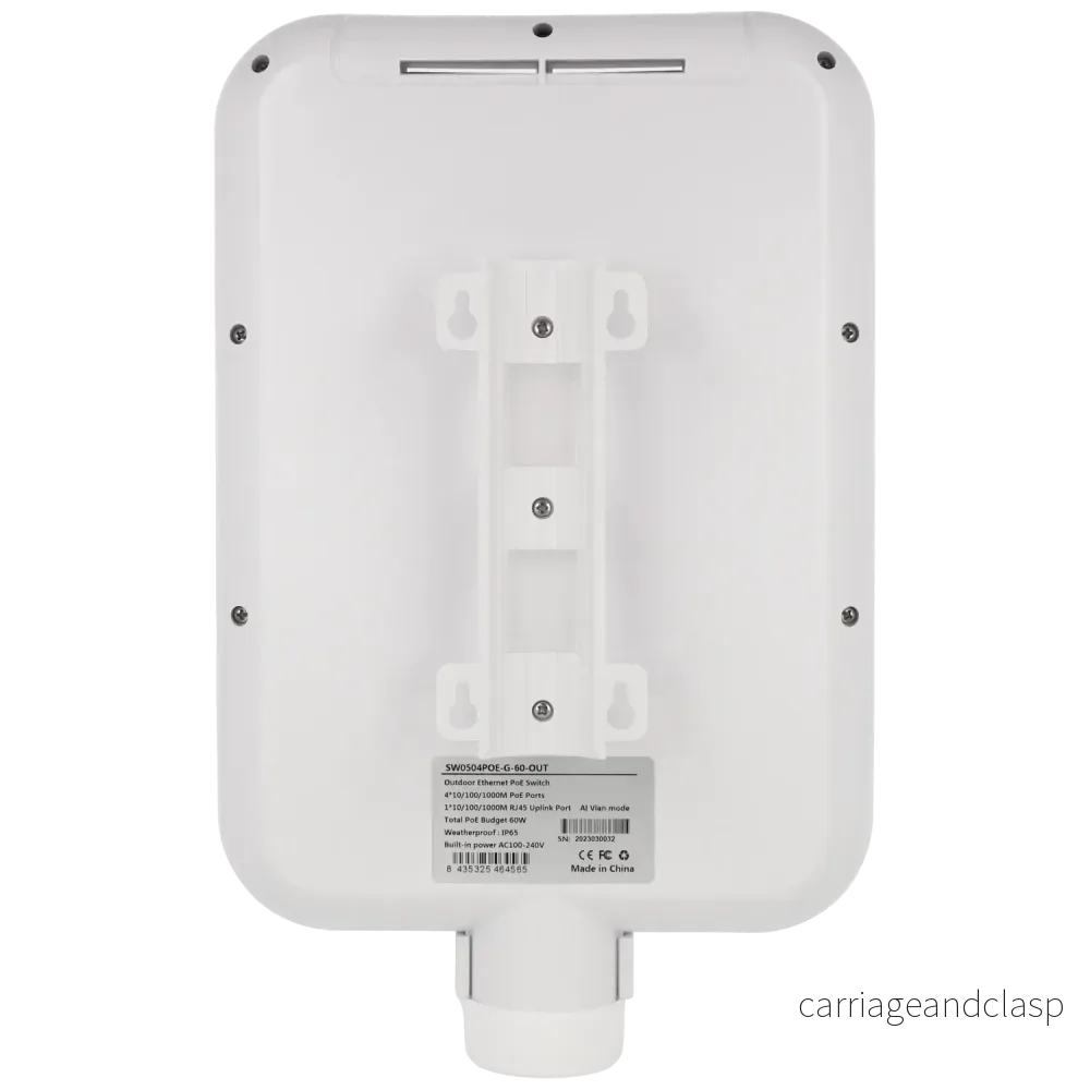 Movok 6-portars PoE Gigabit-switch för utomhusbruk, IP65 4x PoE, 2x Uplink - Bild 3