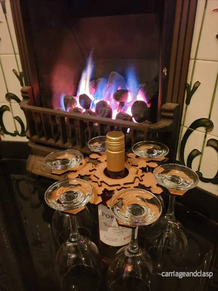 charmig vinrack i snöflingedesign | Veska charmig vinrack i snöflingedesign | Veska