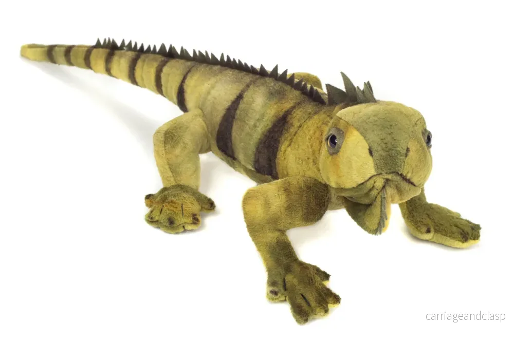 Hermann Teddy - Grön Leguan (Iguana) Gosedjur