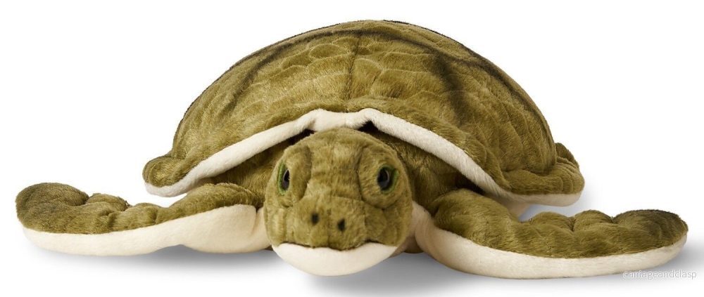 Uni Toys - Grön Havssköldpadda Gosedjur - Bild 2