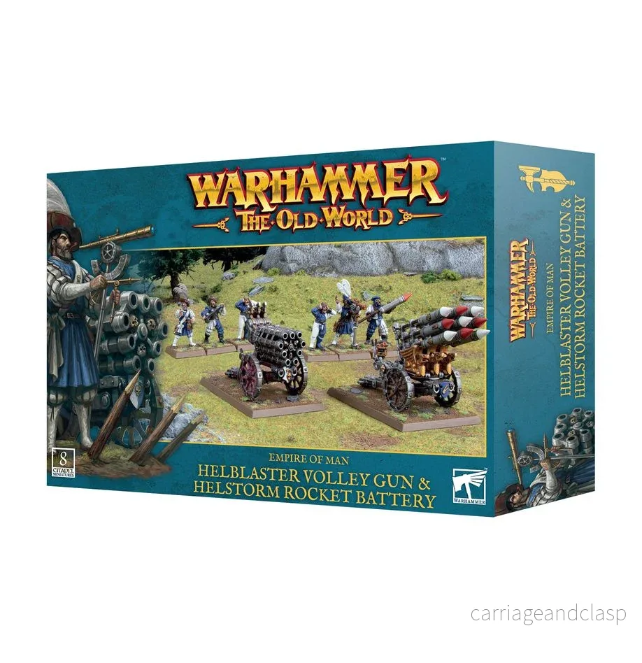 Warhammer: The Old World - Empire of Man - Helblaster Volley Gun & Helblaster Rocket Battery