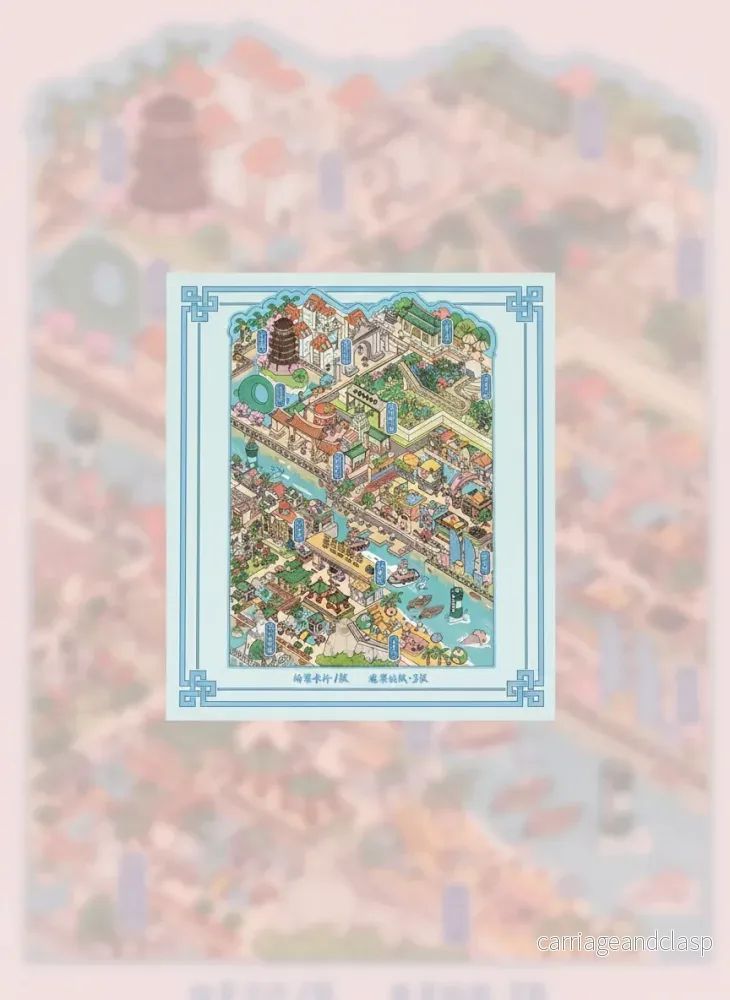 3D Scen Kawaii Klistermärken - Liten Stad - Bild 3