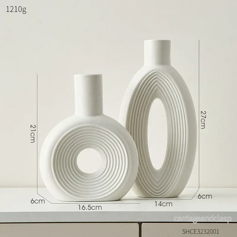 Moderna Skulpturala Vaser Eleganta och Minimalistiska | Veska Moderna Skulpturala Vaser Eleganta och Minimalistiska | Veska
