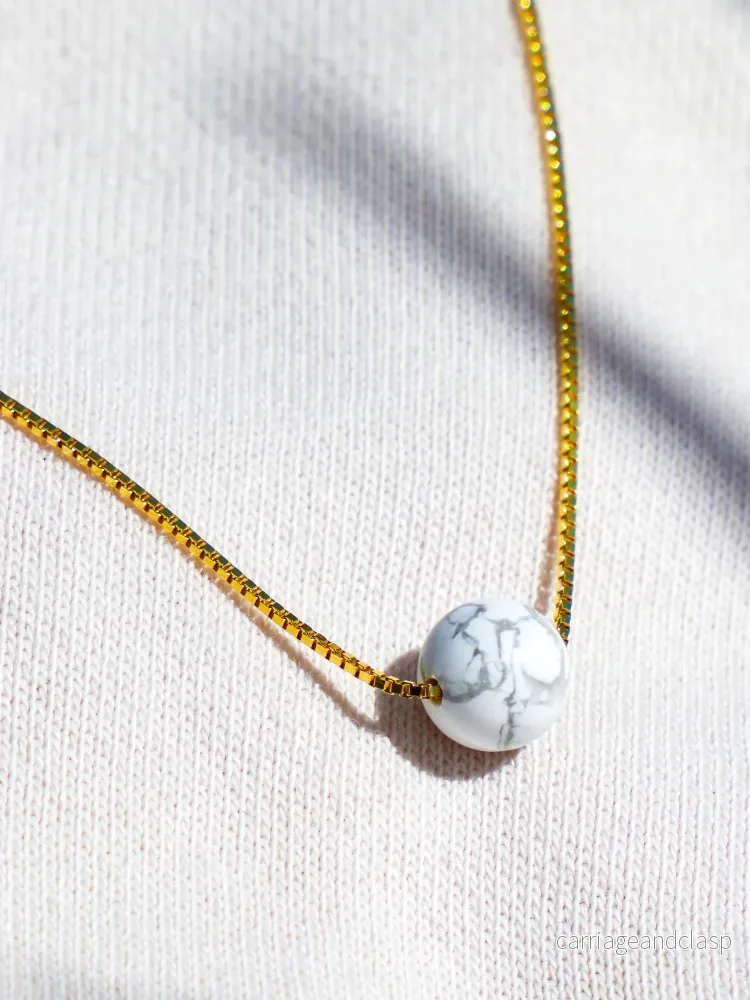 Akvamarin – Petite Heart – Guld