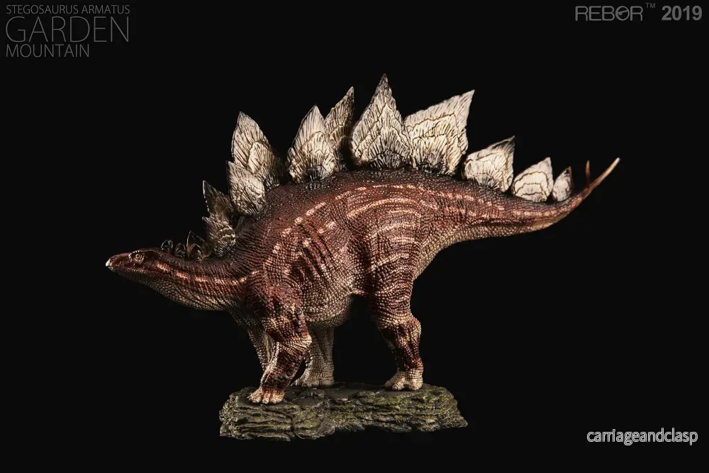 REBOR 1:35 Male Stegosaurus Garden Mountain Armatus Museum Class Replica - Bild 2