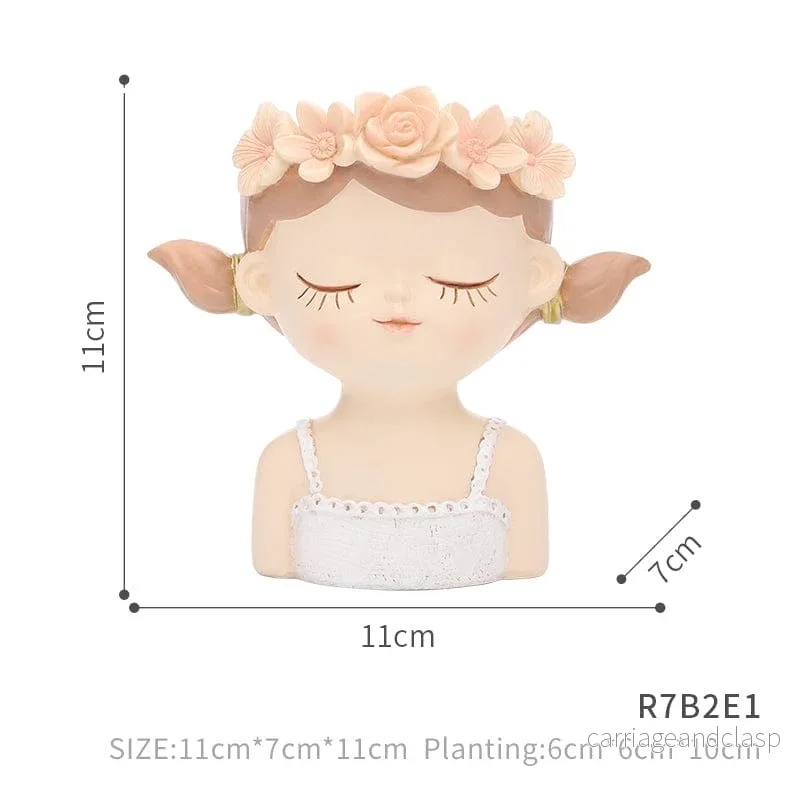 Cartoon Girl Succulent Pot | Veska