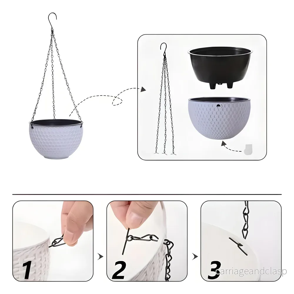 Pot - Trädgård Macrame Hängande Veskaomkruka | Veska - Bild 2