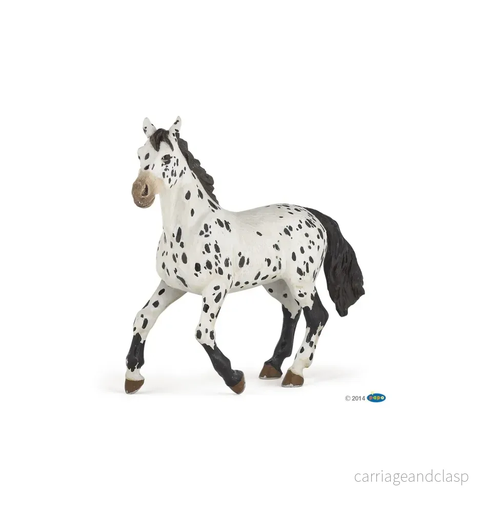 Papo - Appaloosa svart sto - Bild 2
