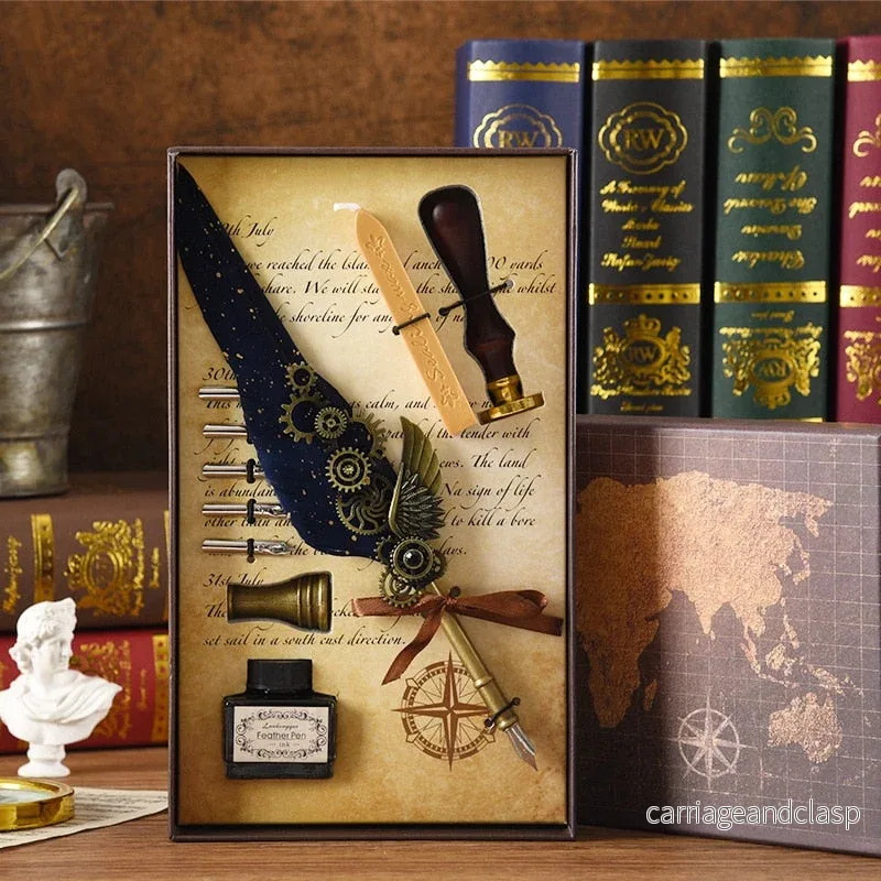 Phoenix Feather Mechanic Calligraphy Pen Set | Veska