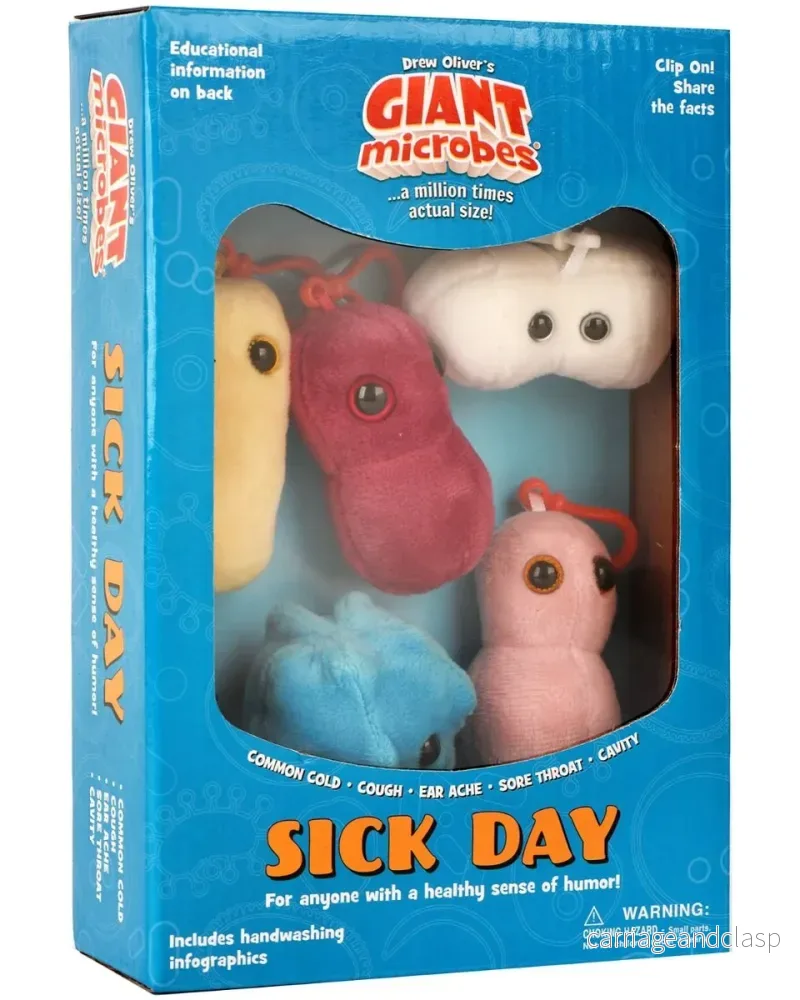 GIANTmicrobes – Sjukdag (Sick Day) Plysch Presentbox - Bild 3