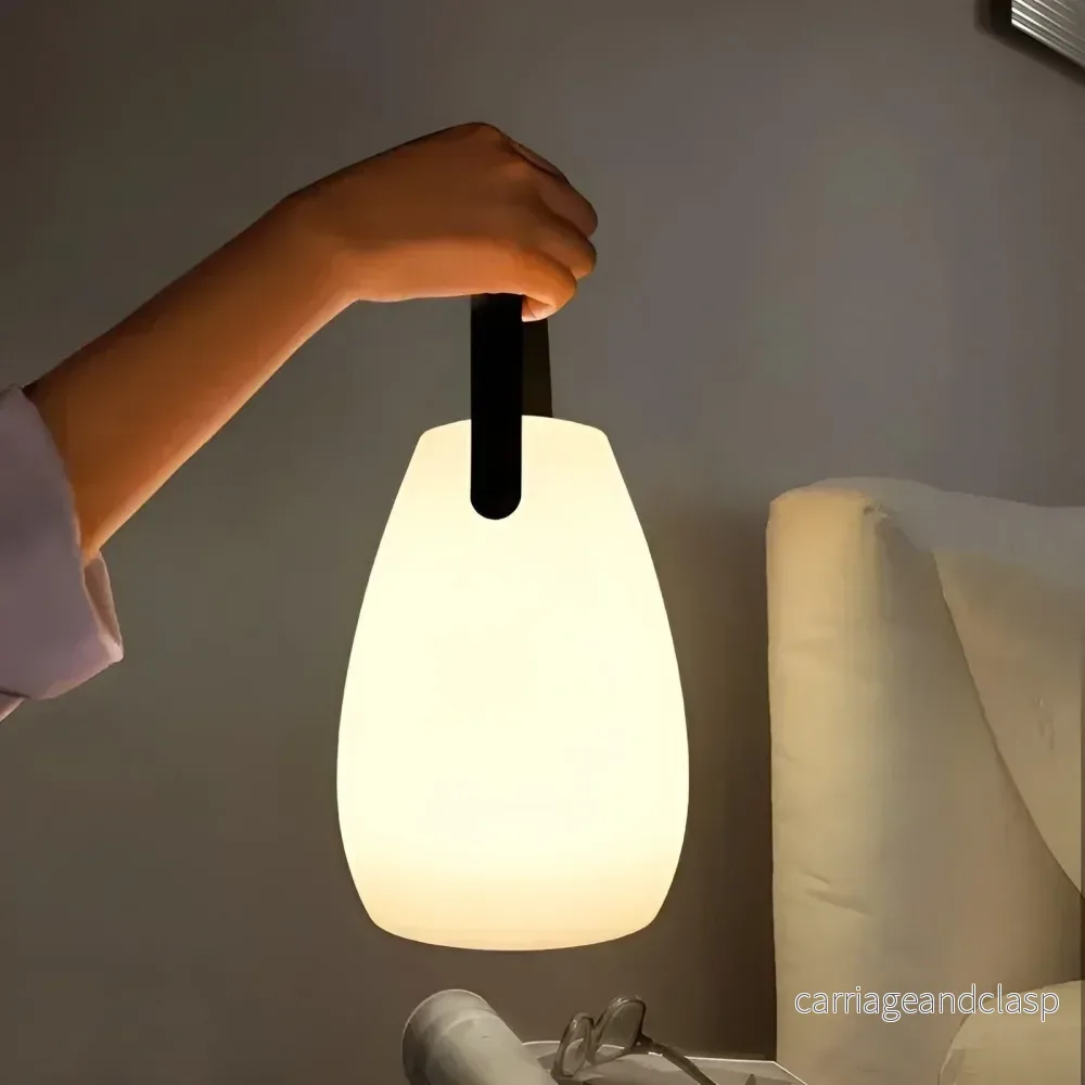 LuminaFusion Lampa – Bärbar Vattentät Sladdlös Bordslampa med Fjärrkontroll | Veska - Bild 3