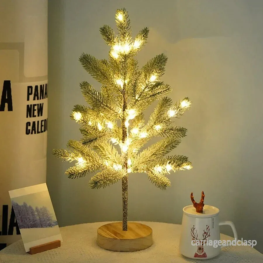 LumiPine – LED julgran bordslampa med varmt vitt ljus | Veska - Bild 2