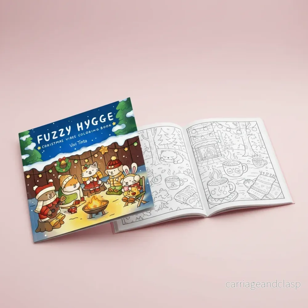 Målarbok för vuxna – Fuzzy Hygge