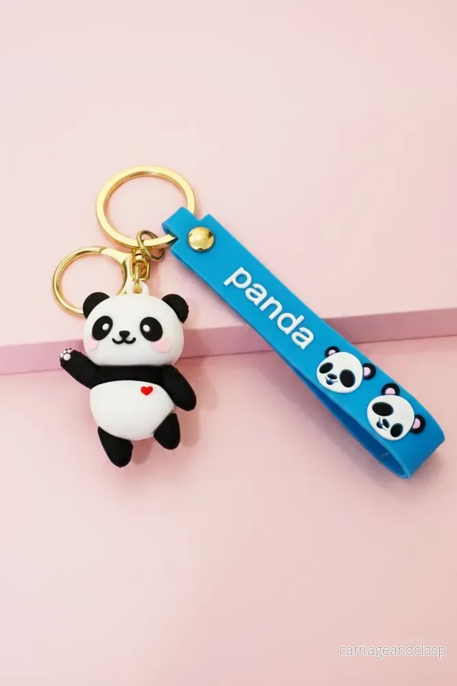 Söt Panda Nyckelring - Kawaii Accessoar för Väskor & Nycklar - Bild 2