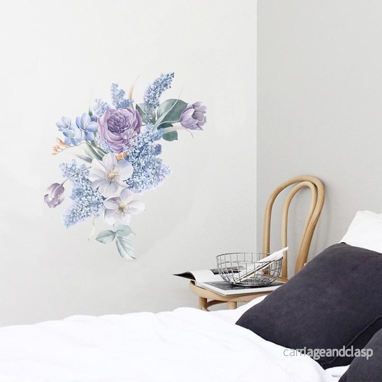 Lila blommor väggdekal | Veska - Bild 3
