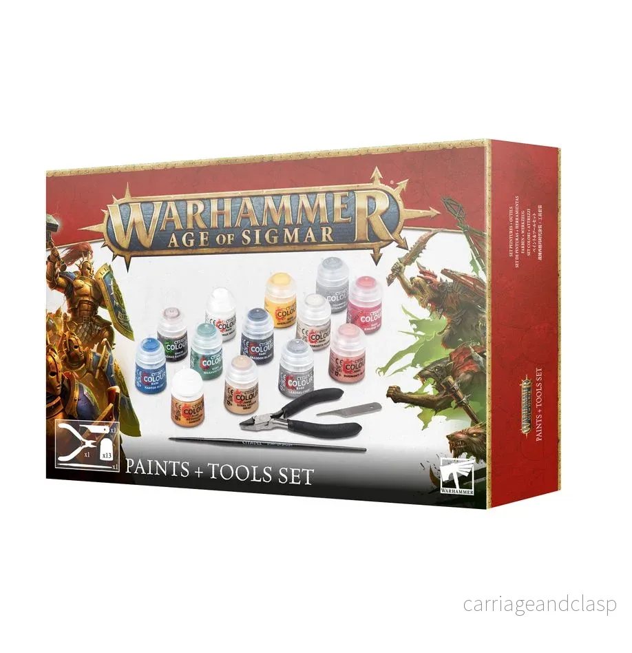 Warhammer: Age of Sigmar - Paints + Tools Set (2024)