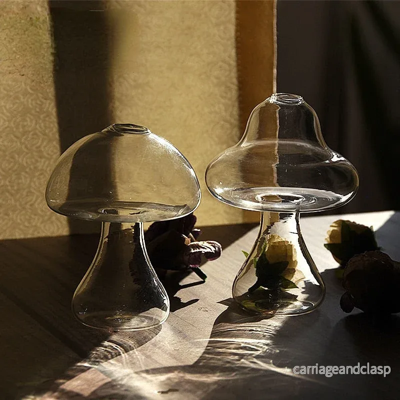 Svampinspirerad elegant glasvas | Veska - Bild 2