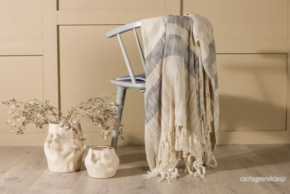 Sandy Pläd Beige Sandy Pläd Beige