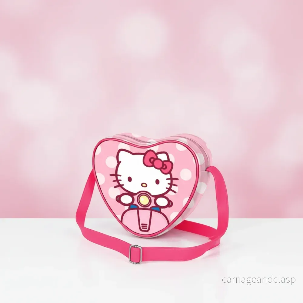 Sanrio Hello Kitty – Hjärtformad Axelväska Kawaii Sanrio Hello Kitty – Hjärtformad Axelväska Kawaii