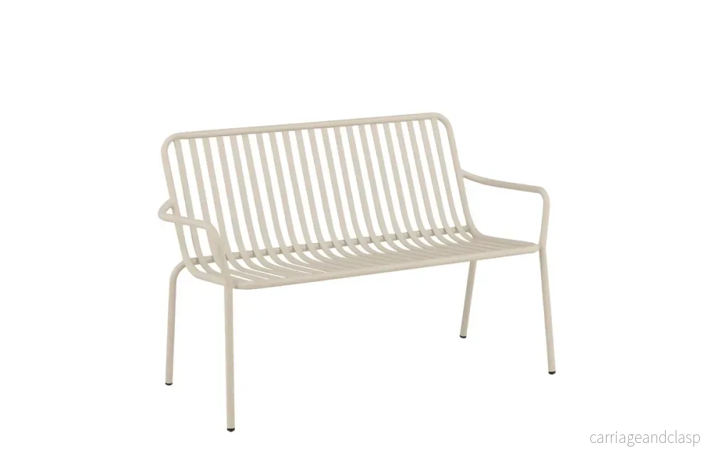 Peking Bänksoffa 64 x 85 x 130 Beige - Bild 3