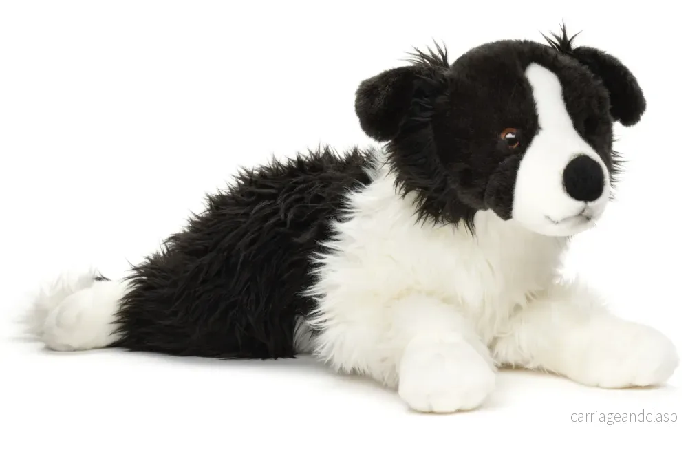 Uni Toys - Border Collie liggande Gosedjur