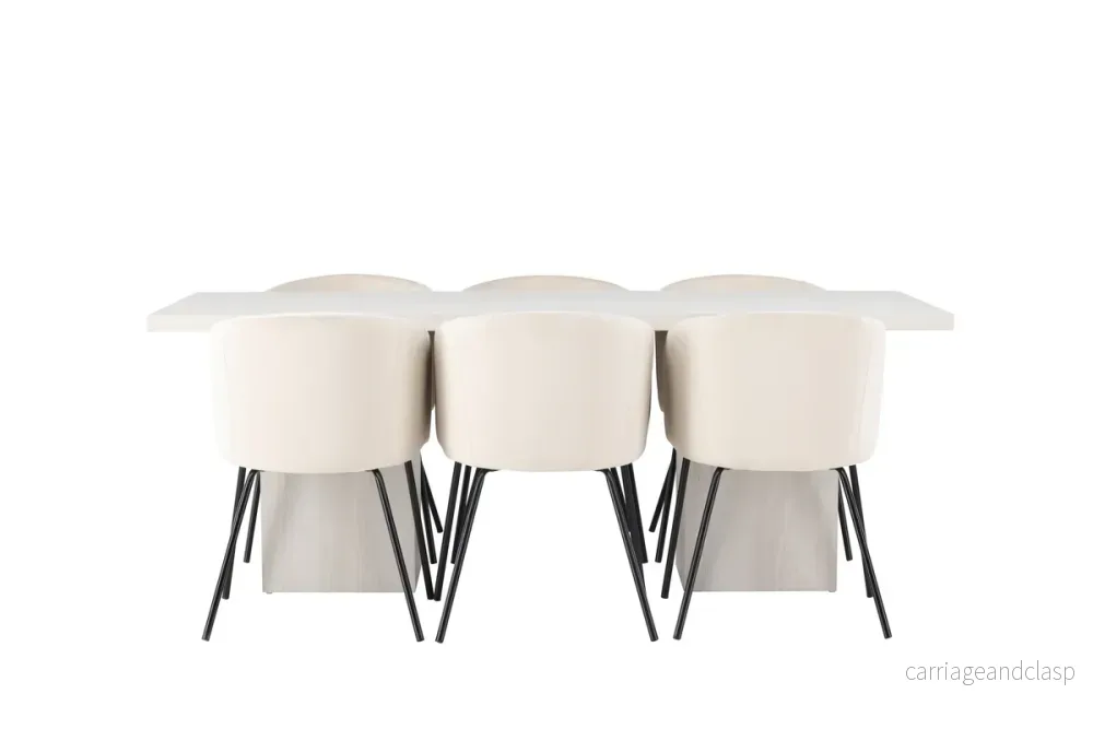 Berit & Olga Matgrupp Beige/Vit - Bild 3