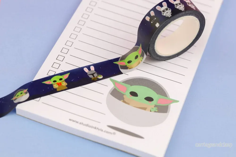 Washi-tejp Baby Yoda Grogu från Mandalorian - Bild 2