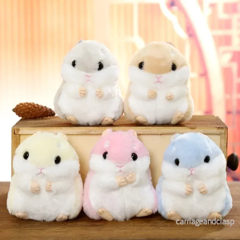 Kawaii Hamster Nyckelring – Mjuk Plysch 10 cm Väskhänge Dekoration Kawaii Hamster Nyckelring – Mjuk Plysch 10 cm Väskhänge Dekoration
