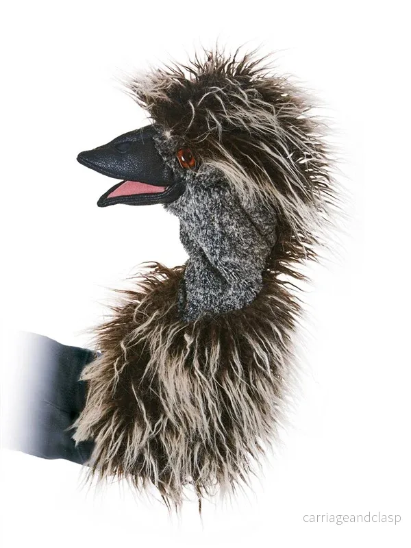 Folkmanis® Puppets - Emu Stage Puppet (emu för dockteater)