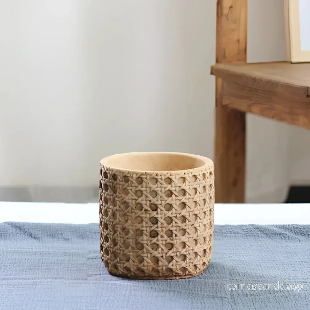 Rattan-strukturerad cementVeskaomkruka | Veska Rattan-strukturerad cementVeskaomkruka | Veska