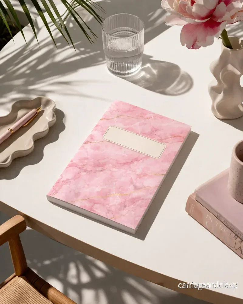 Rose Marble Notebook - Bild 2