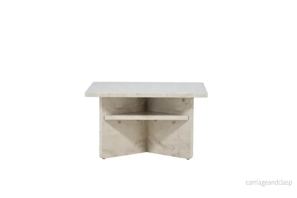 Ålesund Soffbord 75x75cm Beige - Bild 3