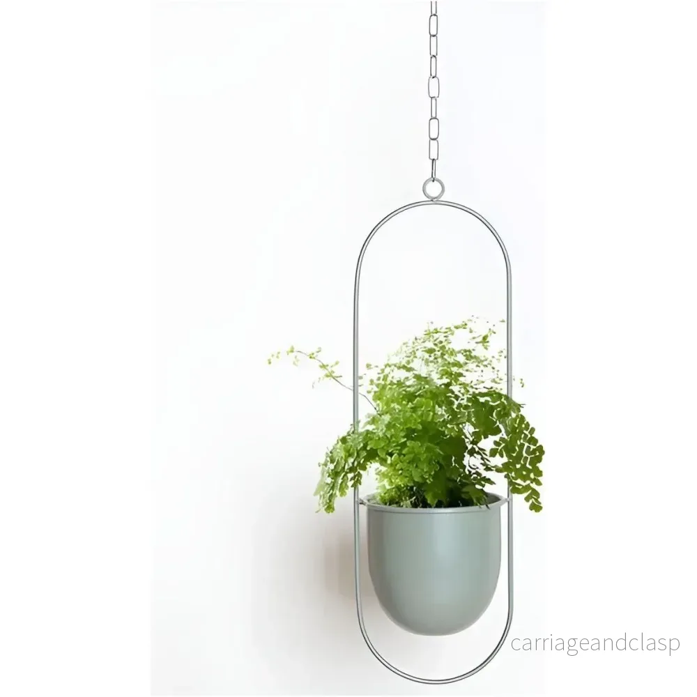 Plant Hängare - Elegant Metall Hängande Veskaomkruka Hållare | Veska - Bild 2