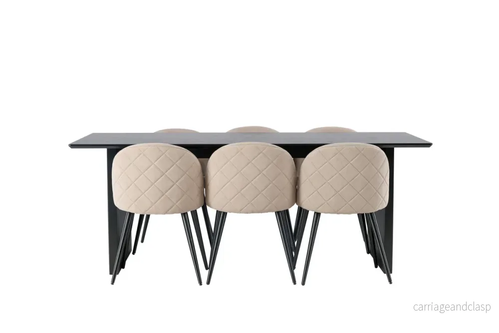 Velvet & Vail Matgrupp Beige/Svart - Bild 2