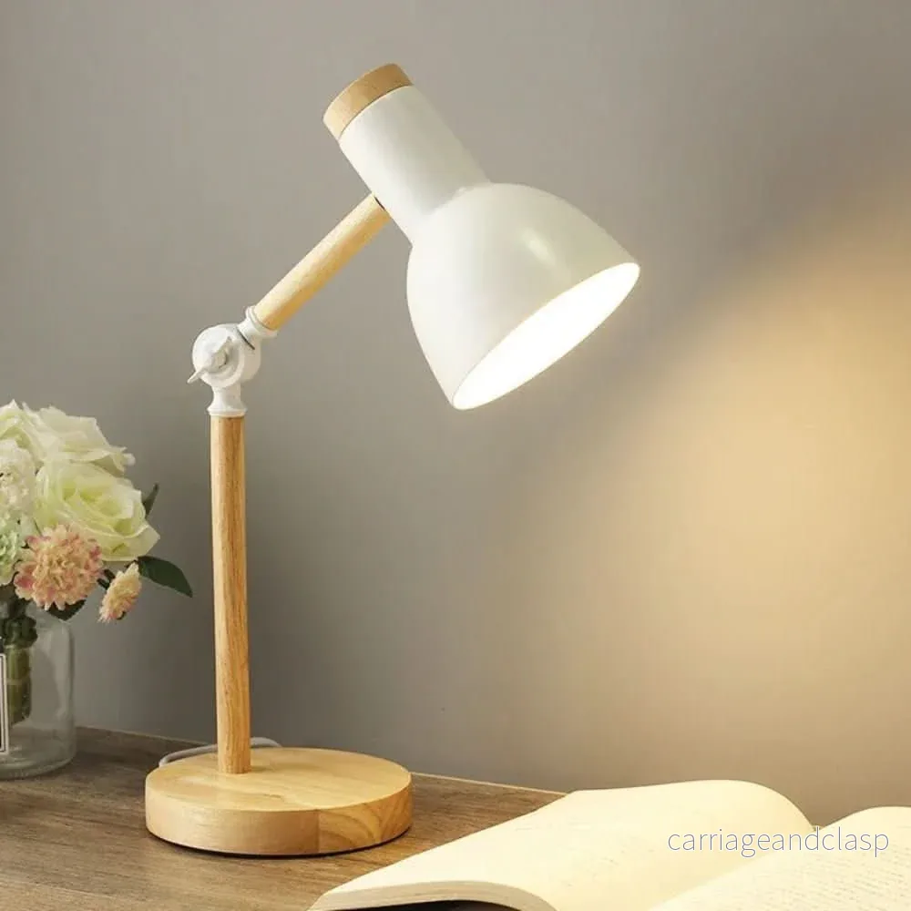 Justerbar trä-bordslampa i skandinavisk stil för stilfull belysning | Veska - Bild 3