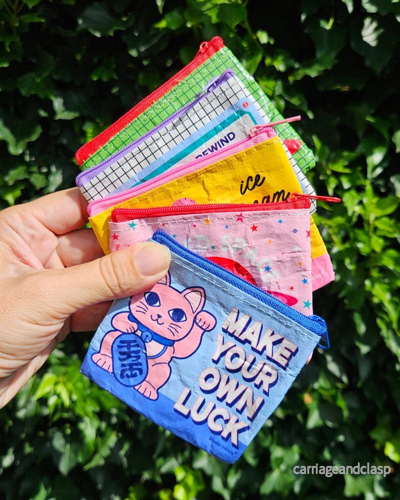 Maneki Neko mini plånbok – Lyckokatt i återvunnet material - Bild 3