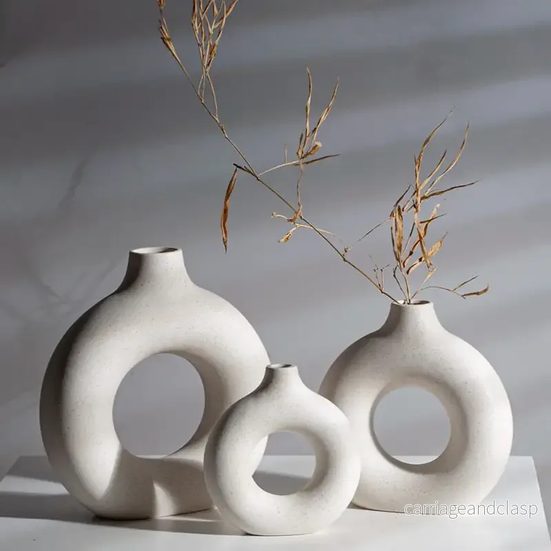 Designad keramikvas för bordet Minimalistisk & Elegant | Veska
