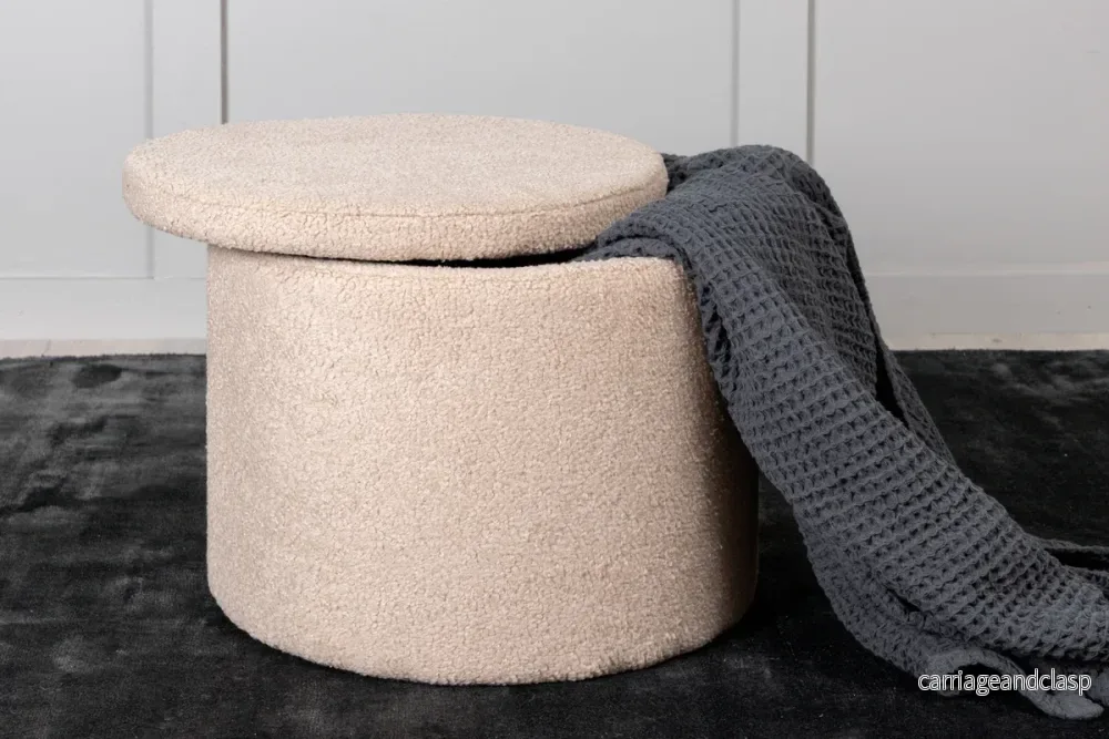 Dunken Sittpuff Beige