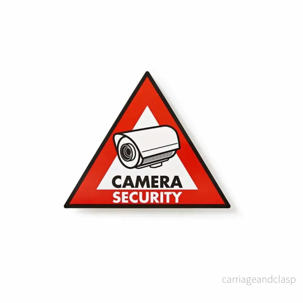 AlarmsystemExpert.co.uk Varningsetikett Pictogram kamera säkerhet Set om 5 delar
