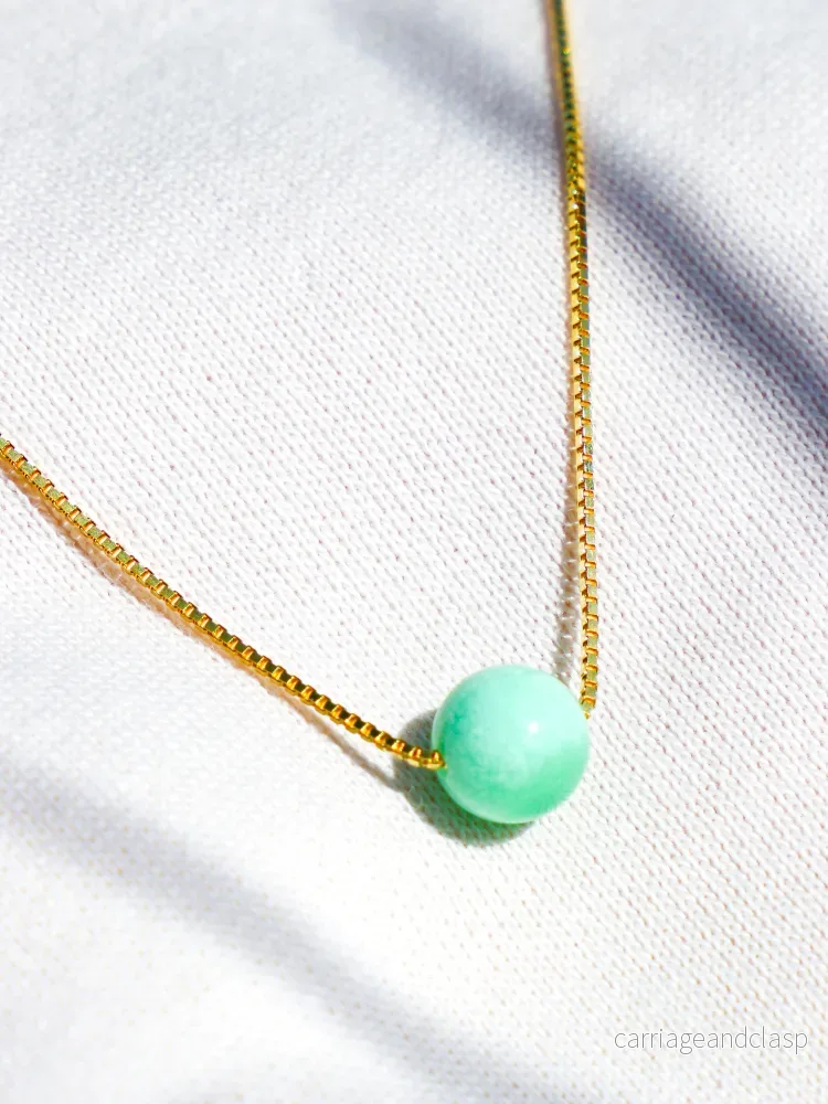 Akvamarin – Petite Heart – Guld Akvamarin – Petite Heart – Guld