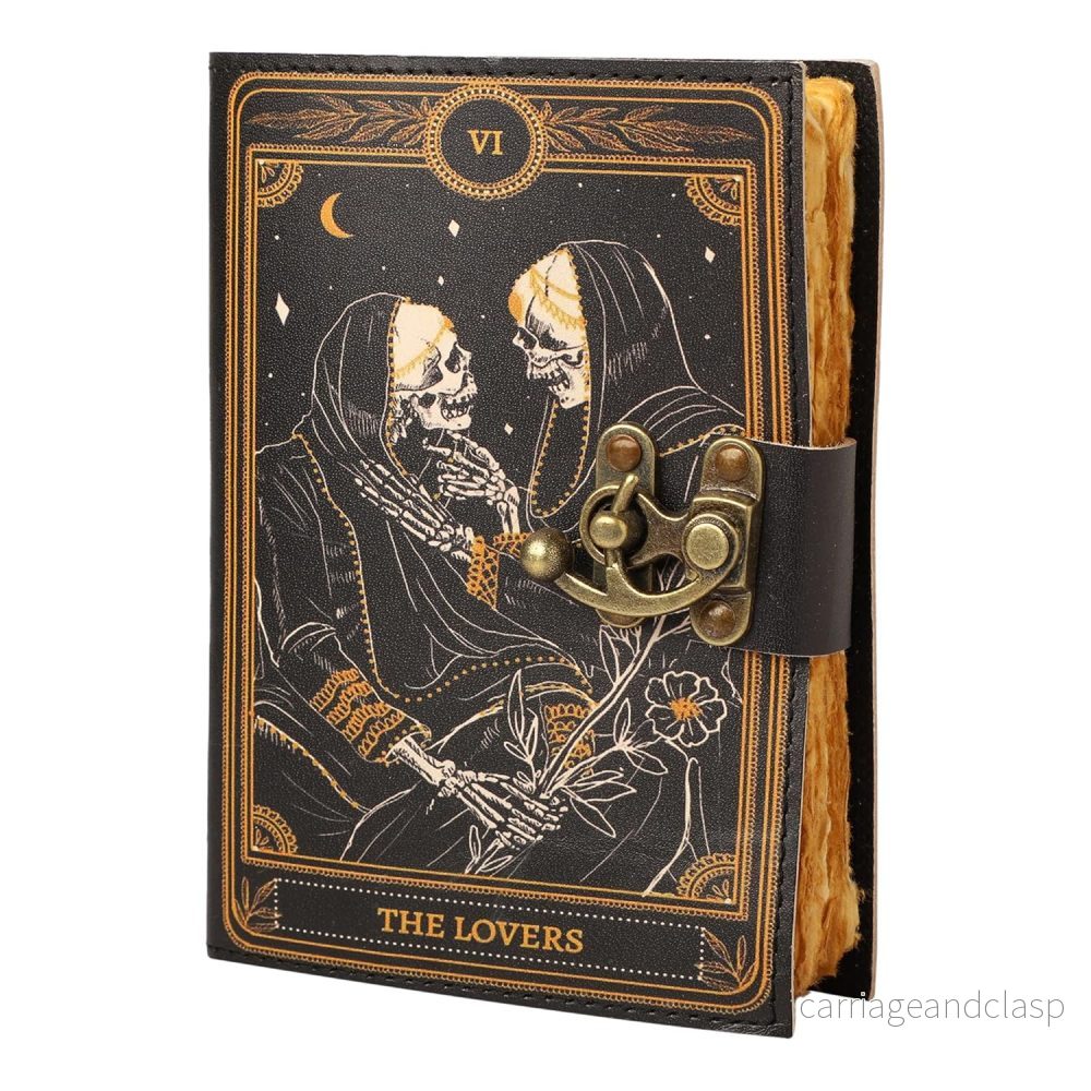 JMH - Grimoire, Läder Journal & Deckle Edge Papper