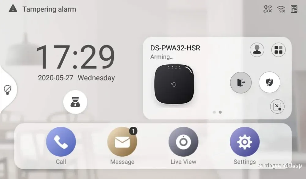 Hikvision DS-KH9510-WTE1(B) All-in-one inomhusstation 10,1 tum Android - Bild 3