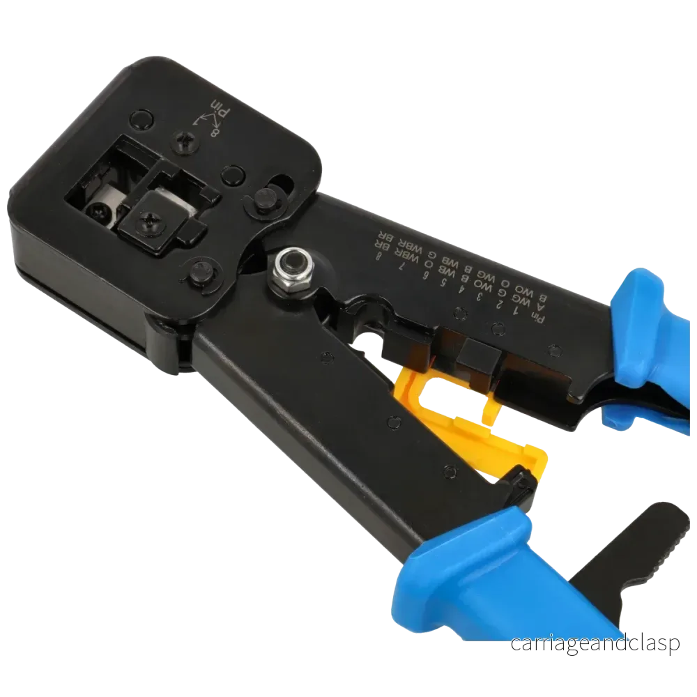 larmsystemexpert T-WC-05 Universell modulär krymptång, RJ45 / RJ12 / RJ11 för genomstickskontakter - Bild 3