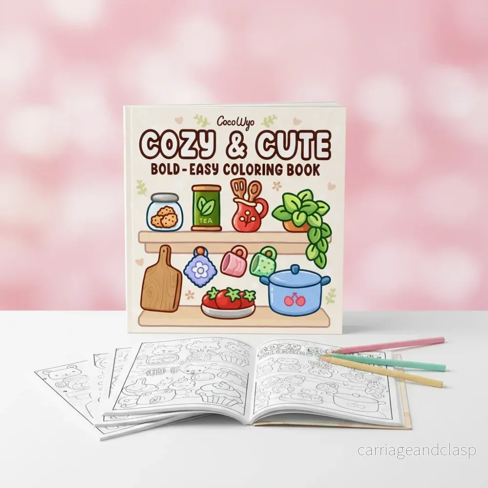 Kawaii Målarbok – Cozy & Cute Kawaii Målarbok – Cozy & Cute