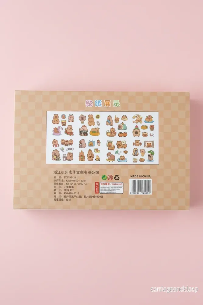 Kawaii Pysselset Capybara – Stickers & Tejp - Bild 2