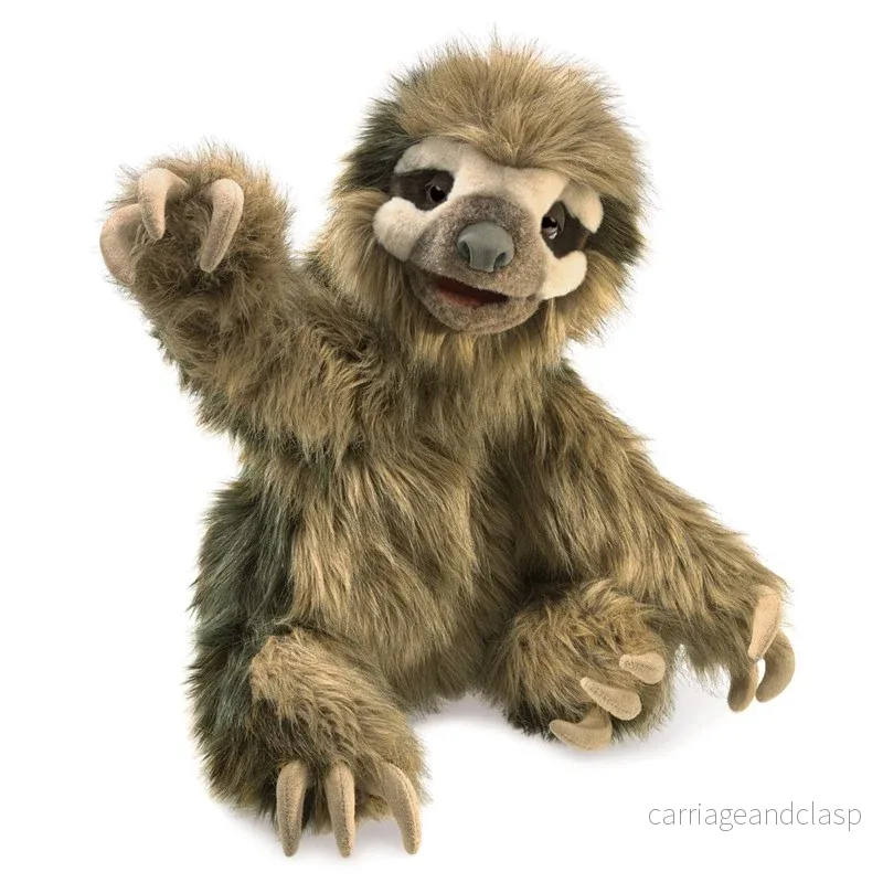 Folkmanis® Puppets - Three-Toed Sloth, (Tretåig Sengångare)