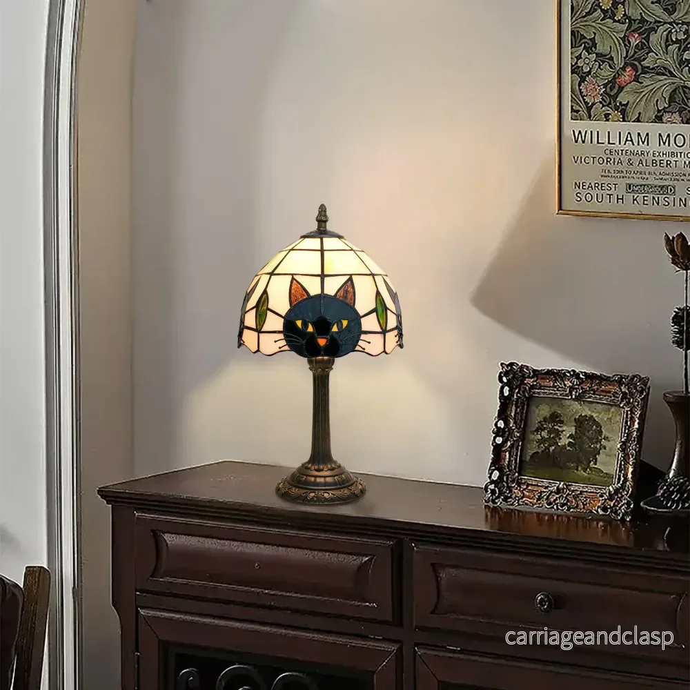 Tiffany Style Katt Lampa | Veska