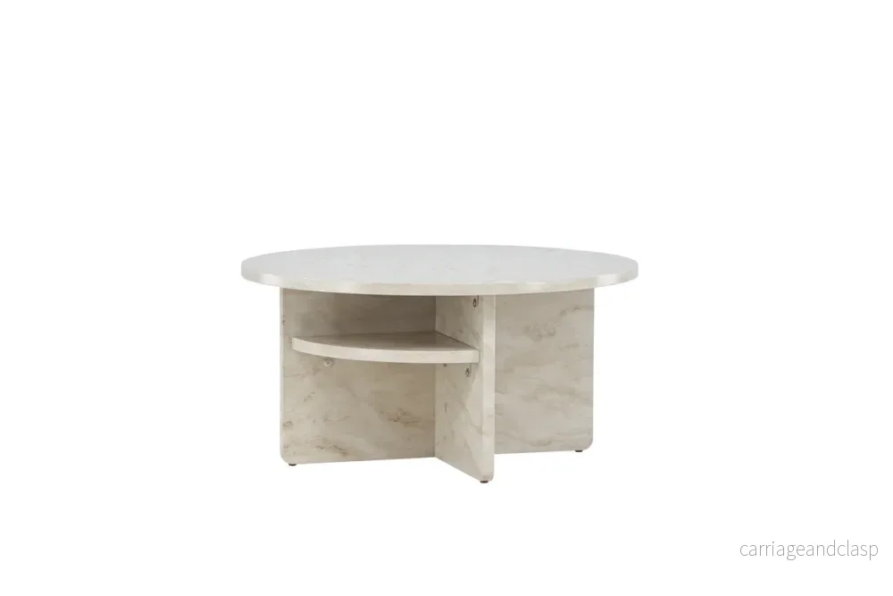 Ålesund Soffbord Ø85 Beige - Bild 3